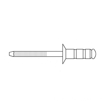 Steel/steel countersunk mult-igrip blind rivet